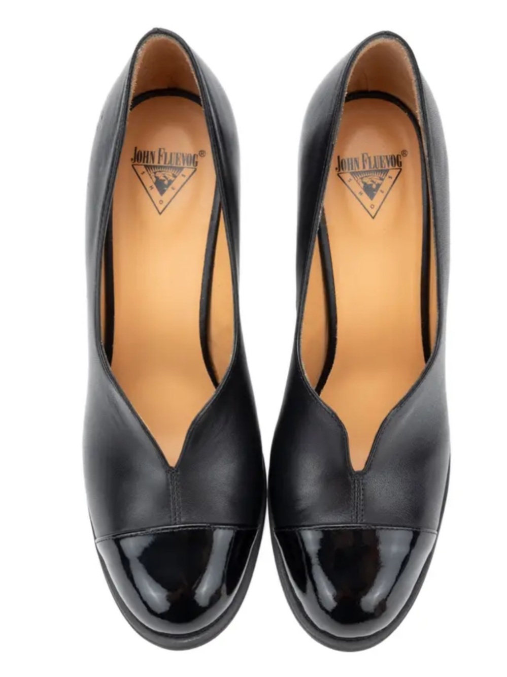 John Fluevog Attic Iris Patent Toe Pump